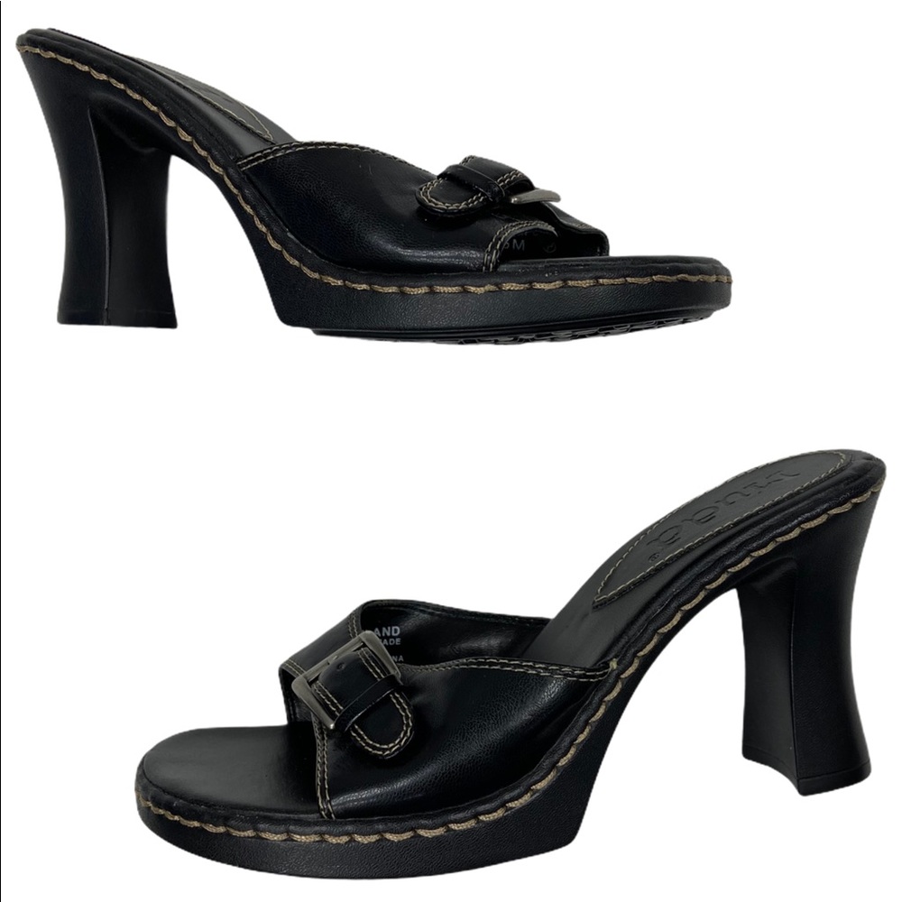 Vintage 90s Style Mudd Chunky open Toe Mules 7.5 M